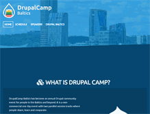 Tablet Screenshot of drupalcampbaltics.com